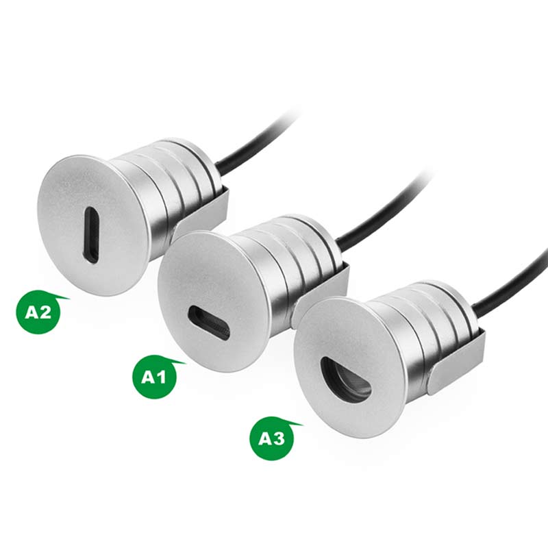 Spot encastré au sol LED KAZAUND DMX05 – IP67, 1 W – vue 1