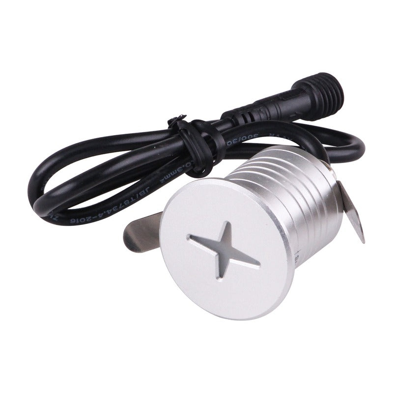 Spot encastré au sol LED KAZAUND DMX04B – IP67, 1 W, 12-24 V – vue 1