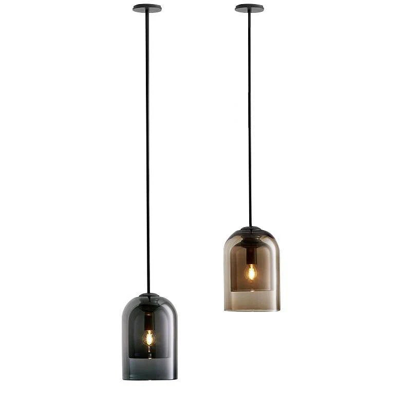 Suspension KAZABELL – verre, E27 – vue 1