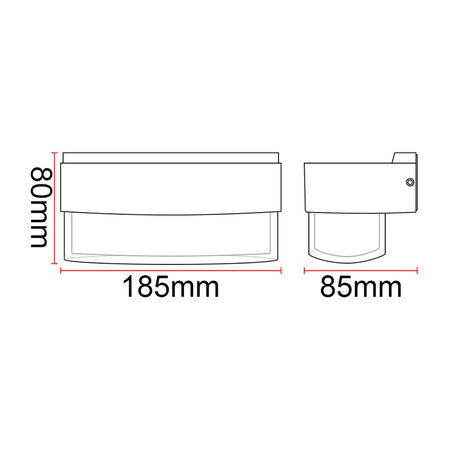 Applique murale extérieure LED KAZACOP G05 – 6 W – vue 4