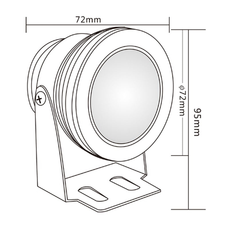 Spot de jardin à piquer LED KAZAGARD D72R – ou en saillie – vue 5