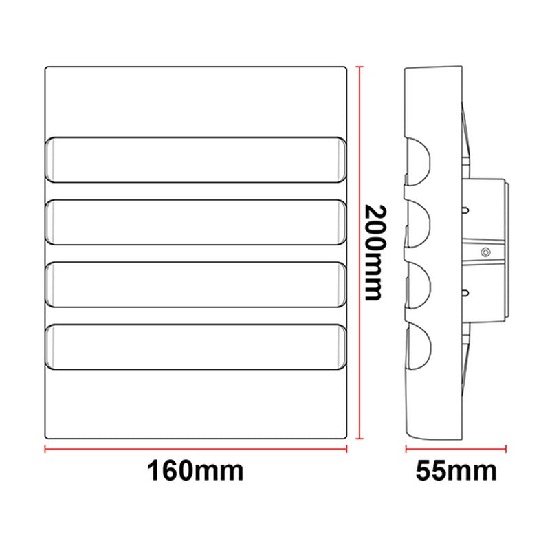Applique murale extérieure LED KAZAMINO A43 – 12 W – vue 6