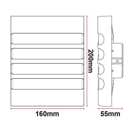 Applique murale extérieure LED KAZAMINO A43 – 12 W – vue 6