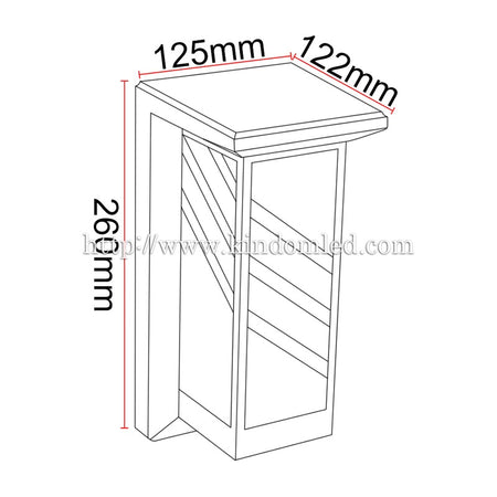 Applique murale extérieure LED KAZAJAP B34 – 12 W – vue 6