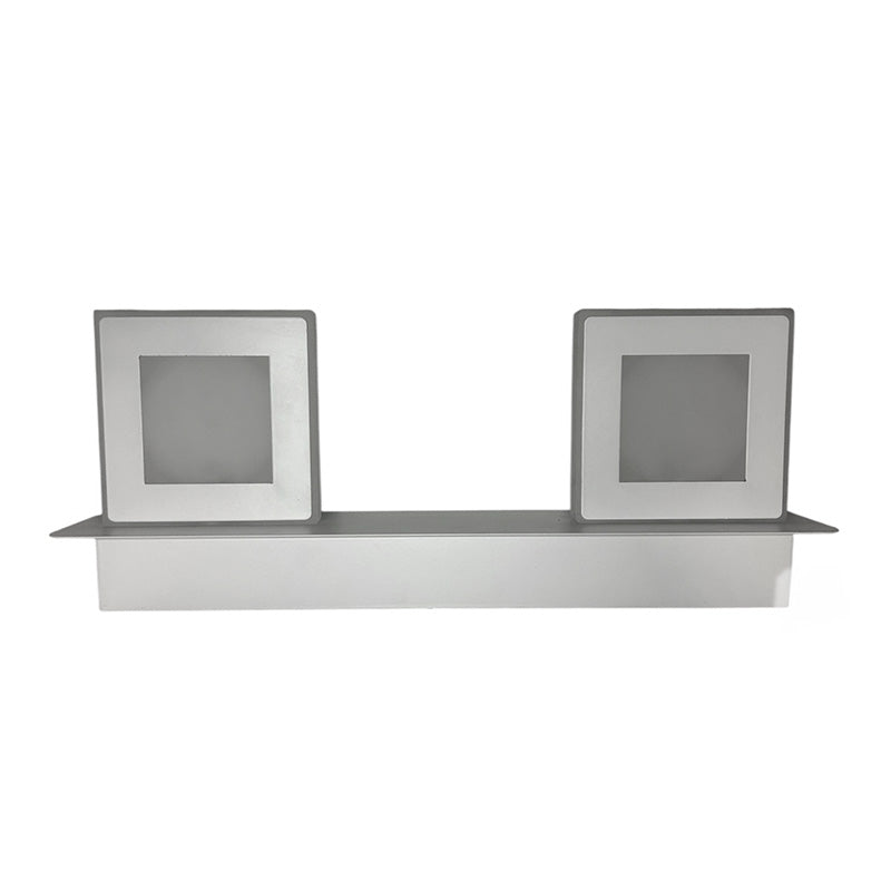 Applique murale LED KAZAHALO carrée – orientable, salle de bain, blanc – vue 1