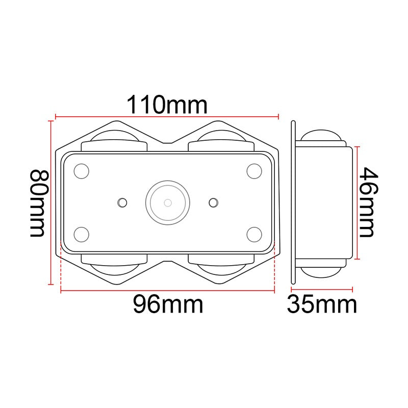 Applique murale extérieure LED KAZAMULTI A20C – noir, IP65 – vue 6