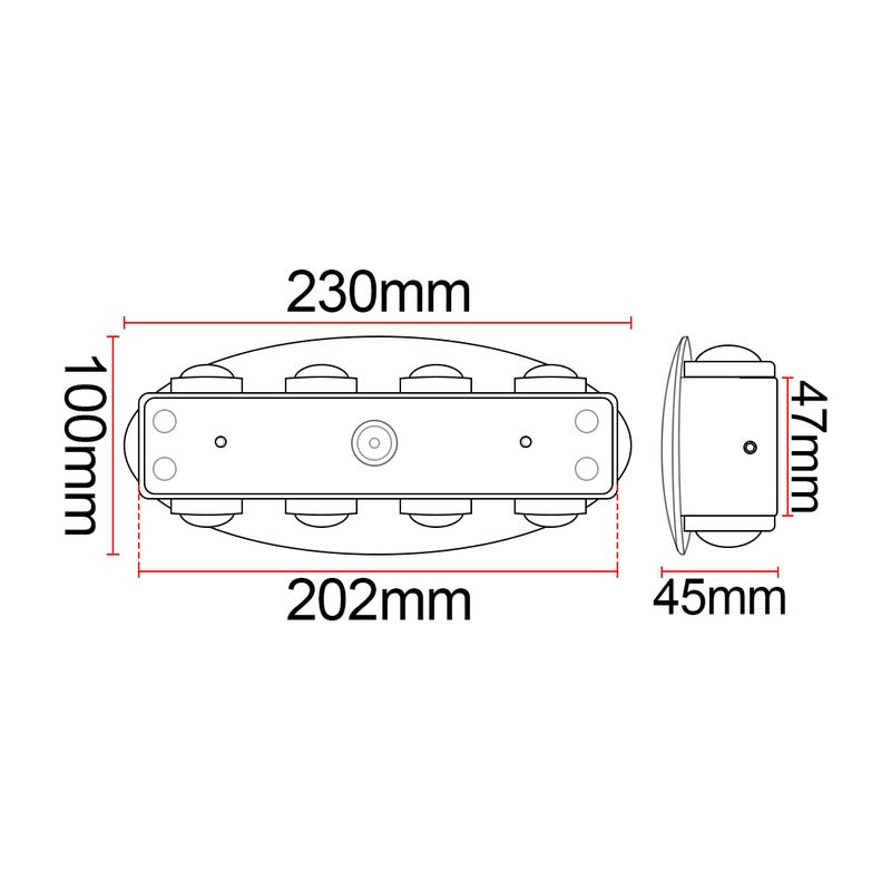 Applique murale extérieure LED KAZAMULTI A20B – blanc, IP65 – vue 6