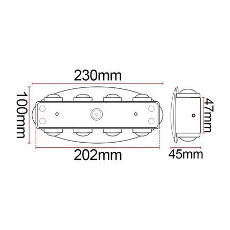 Applique murale extérieure LED KAZAMULTI A20B – blanc, IP65 – vue 6