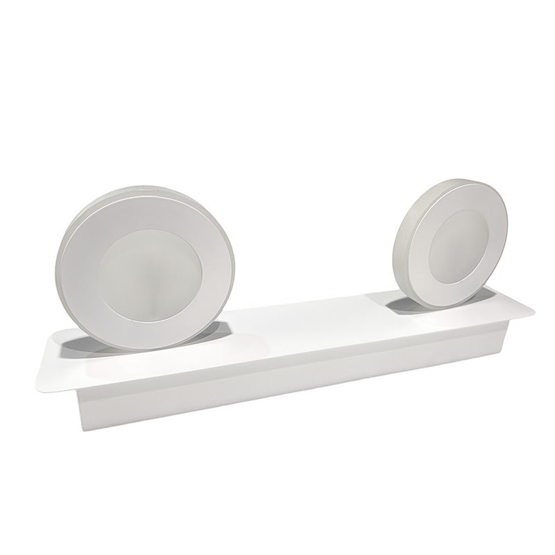 Applique murale LED KAZAHALO ronde – orientable, salle de bain, noir – vue 1