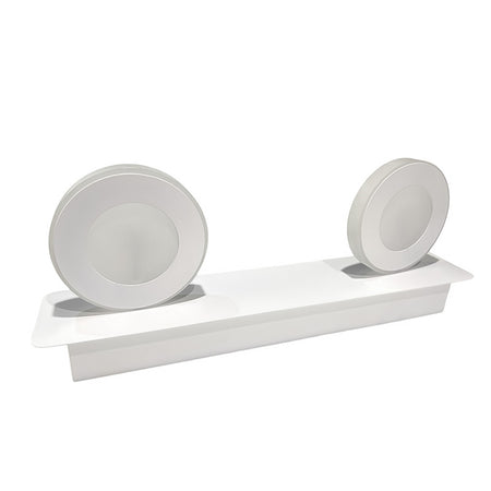 Applique murale LED KAZAHALO ronde – orientable, salle de bain, blanc – vue 1