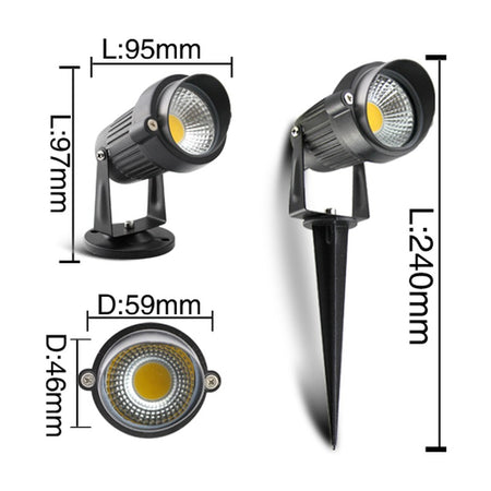 Spot de jardin à piquer LED KAZAGARD D59 – sans chapeau, longueur 77 mm – vue 2