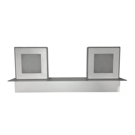 Applique murale LED KAZAHALO carrée – orientable, salle de bain, noir – vue 1