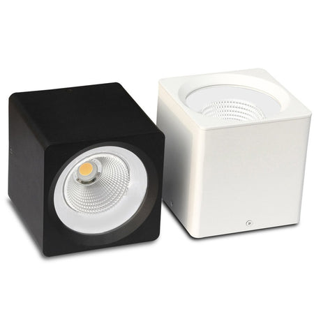 Plafonnier LED KAZASURF – carré, noir – vue 1