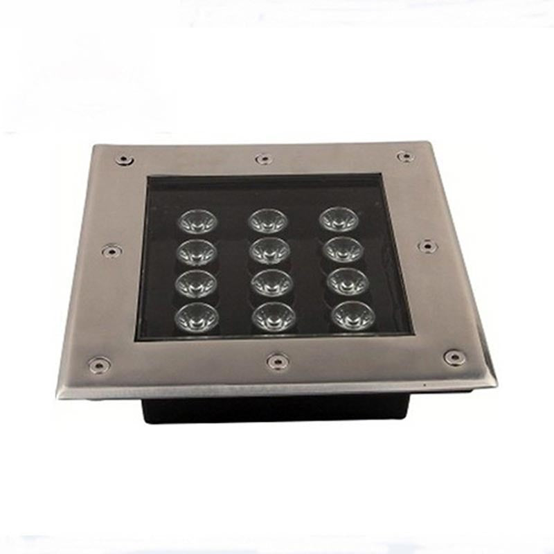 Spot encastré au sol LED KAZAUND DMSHP – carré, 200 mm, 12 W – vue 1