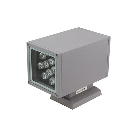 Applique extérieure LED KAZADUCT S SH – carrée, éclairage simple, gris – vue 1